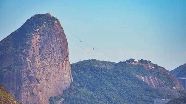 Rio Janeiro Brazylia Circa 2021 Obraz Sugarloaf Mountain Pao Acucar — Zdjęcie stockowe