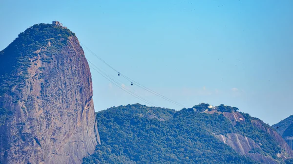 Rio Janeiro Brazylia Circa 2021 Obraz Sugarloaf Mountain Pao Acucar — Zdjęcie stockowe