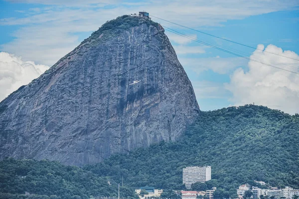 브라질 리우데자네이루 Circa 2021 Photo Sugarloe Mountain Pao Acucar Guanabara — 스톡 사진