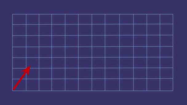 Diagrama Creciente Concepto Animación Dibujos Animados — Vídeos de Stock