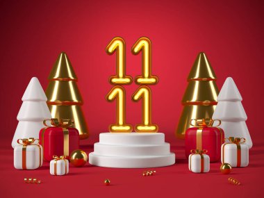 Soyut arkaplan, ürün gösterimi için podyum geometri şekilli sahneyi taklit et. 3B görüntüleme