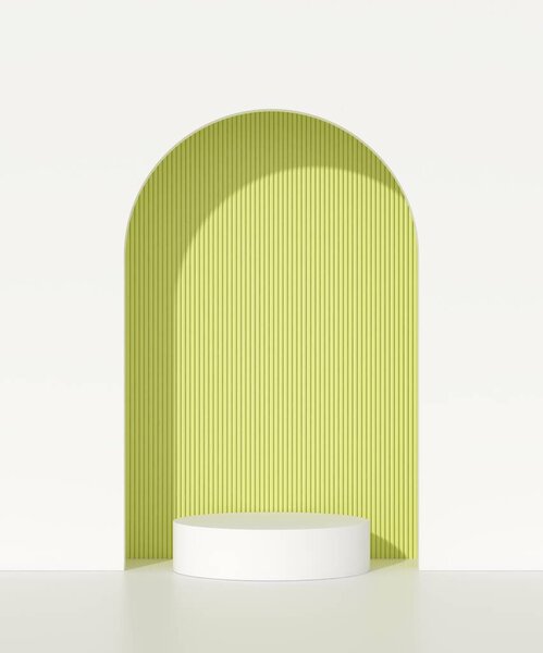 Фон 3D сцены с пустым подиумом, дисплей продукта макет минимального стиля и геометрической формы объекта. 3D рендеринг