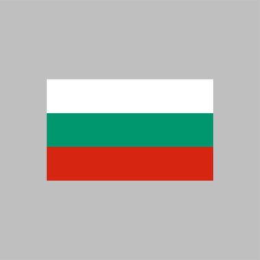 Bulgaristan bayrağı renk çizgisi elementi. Web sayfası, mobil uygulama ve tanıtım için vektör ögesi. UI UX Arayüz tasarım ögesi.