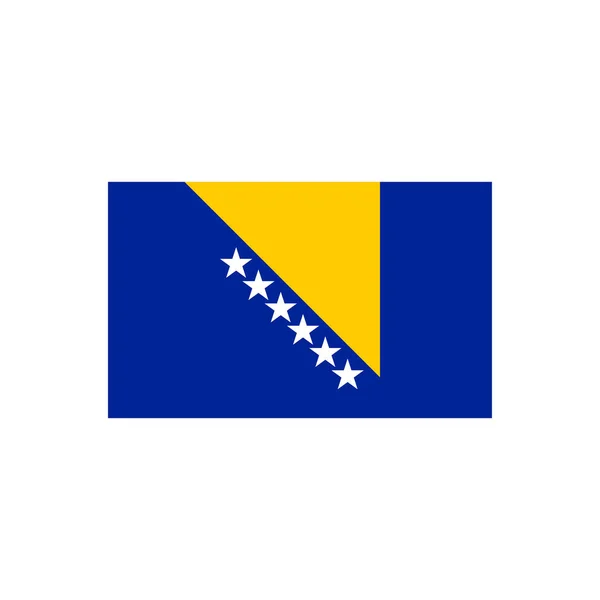 Flagge Von Bosnien Und Herzegowina Farbe Linie Element Vektorelement Für — Stockvektor