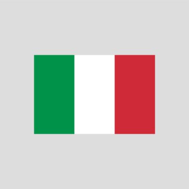 İtalya renk çizgisi elementi bayrağı. Web sayfası, mobil uygulama ve tanıtım için vektör ögesi. UI UX Arayüz tasarım ögesi.