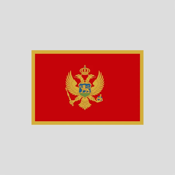 Flagge Von Montenegro Farbe Linie Element Vektorelement Für Webseite Mobile — Stockvektor