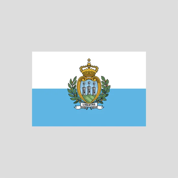 Flagge Von San Marino Farbe Linie Element Vektorelement Für Webseite — Stockvektor