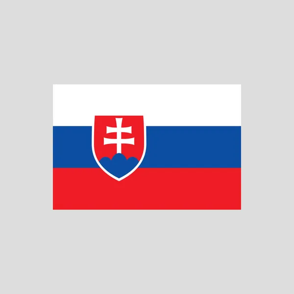 Vlag Van Slowakije Kleur Lijn Element Vectorelement Voor Webpagina Mobiele — Stockvector