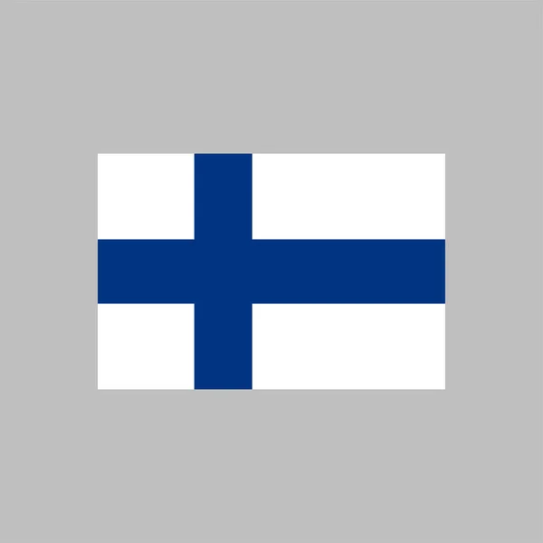 Zászló Finnország Színes Vonal Elem Vektorelem Weboldal Mobil Alkalmazás Promo — Stock Vector