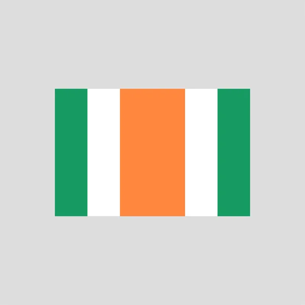 Vlajka Irského Prvku Barevné Čáry Vektorový Prvek Pro Webovou Stránku — Stockový vektor