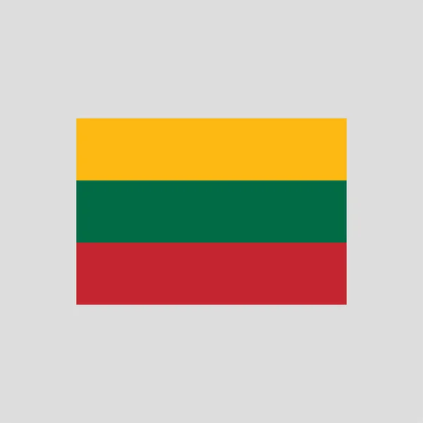 Flagge Von Litauen Farbe Linie Element Vektorelement Für Webseite Mobile — Stockvektor