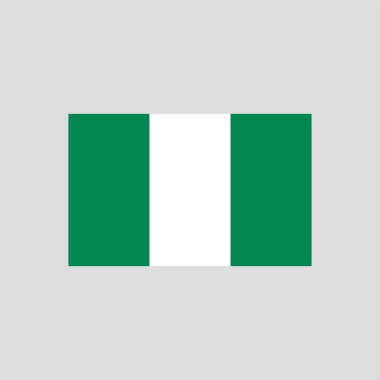 Nijerya renk çizgisi elementi bayrağı. Web sayfası, mobil uygulama ve tanıtım için vektör ögesi. UI UX Arayüz tasarım ögesi.