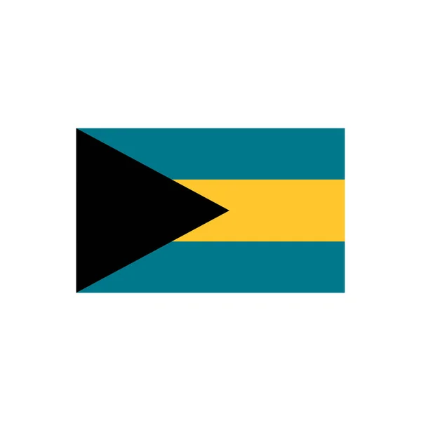 Flagge Der Bahamas Farbe Linie Element Vektorelement Für Webseite Mobile — Stockvektor