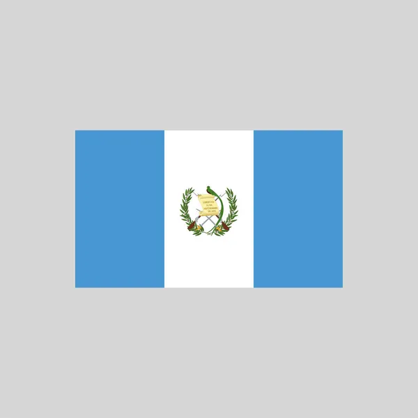 Drapeau Guatemala Élément Ligne Couleur Élément Vectoriel Pour Page Web — Image vectorielle