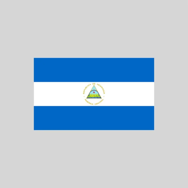 Bandera Nicaragua Elemento Línea Color Elemento Vectorial Para Página Web — Vector de stock