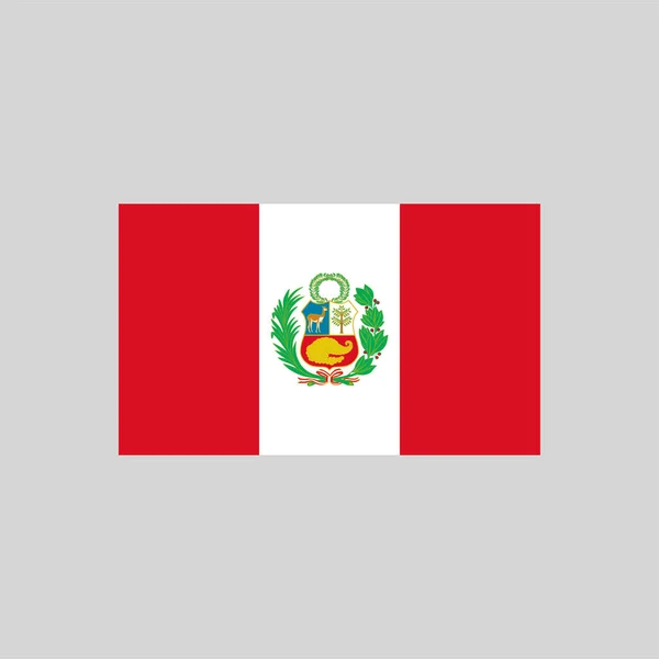 Bandera Perú Elemento Línea Color Elemento Vectorial Para Página Web — Vector de stock