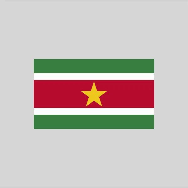 Bandera Surinam Elemento Línea Color Elemento Vectorial Para Página Web — Vector de stock