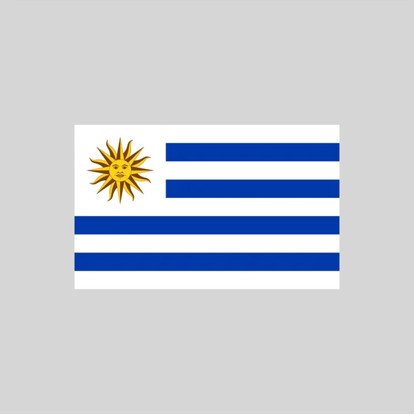 Flagge Von Uruguay Farbe Linie Element Vektorelement Für Webseite Mobile — Stockvektor