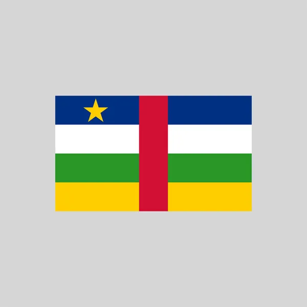 Bandiera Della Repubblica Centrafricana Elemento Linea Colore Elemento Vettoriale Pagina — Vettoriale Stock