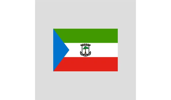 Flagge Von Äquatorialguinea Farbe Linie Element Vektorelement Für Webseite Mobile — Stockvektor