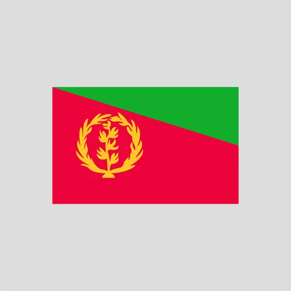 Bandeira Eritreia Elemento Linha Cor Elemento Vetorial Para Página Web —  Vetores de Stock