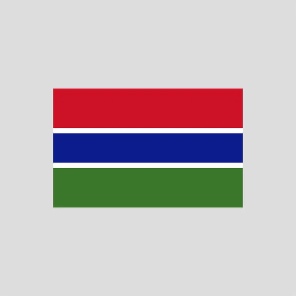 Flagge Von Gambia Farbe Linie Element Vektorelement Für Webseite Mobile — Stockvektor