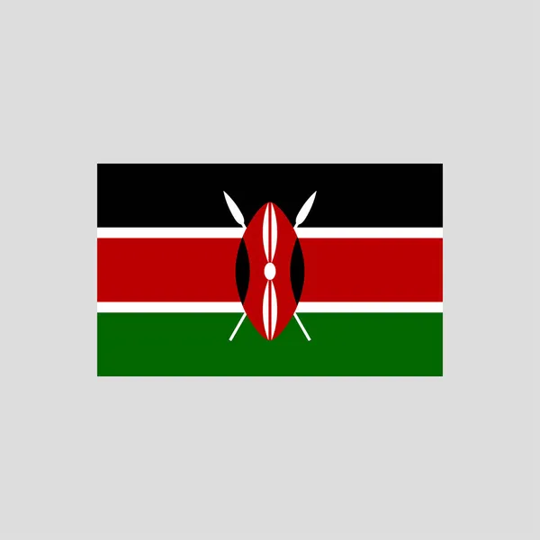 Vlag Van Kenia Kleur Lijn Element Vectorelement Voor Webpagina Mobiele — Stockvector