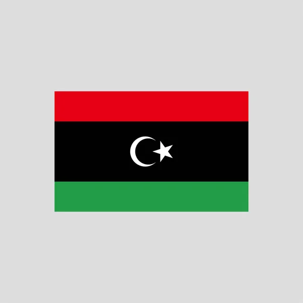 Flagge Libyens Farblinienelement Vektorelement Für Webseite Mobile App Promo Gui — Stockvektor