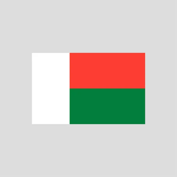 Flagge Von Madagaskar Farbe Linie Element Vektorelement Für Webseite Mobile — Stockvektor