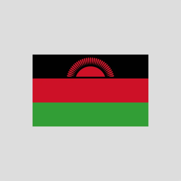 Bandera Malawi Elemento Línea Color Elemento Vectorial Para Página Web — Vector de stock