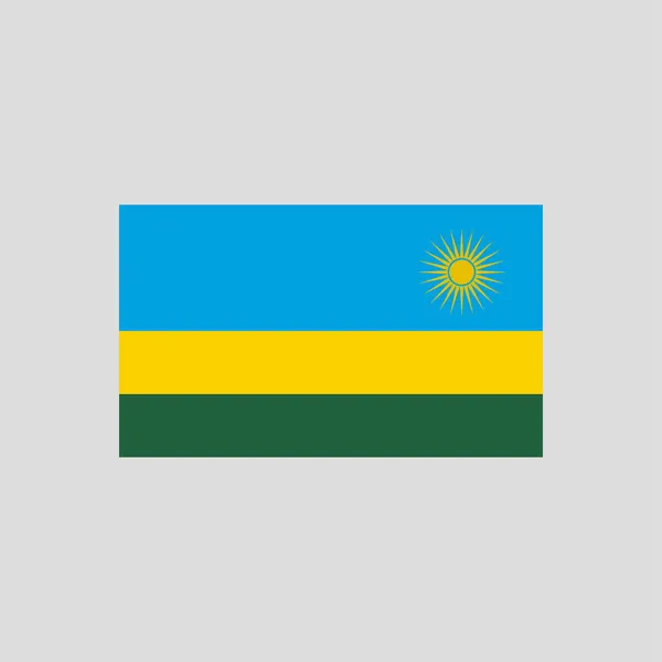 Vlag Van Rwanda Kleur Lijn Element Vectorelement Voor Webpagina Mobiele — Stockvector