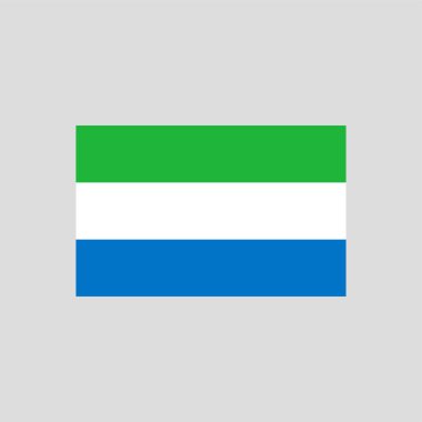 Sierra Leone renk çizgisi elementi bayrağı. Web sayfası, mobil uygulama ve tanıtım için vektör ögesi. UI UX Arayüz tasarım ögesi.