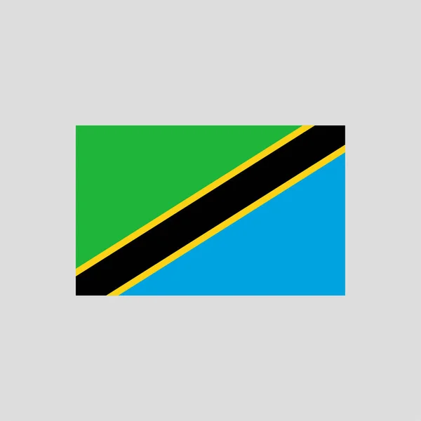 Vlag Van Tanzania Kleur Lijn Element Vectorelement Voor Webpagina Mobiele — Stockvector