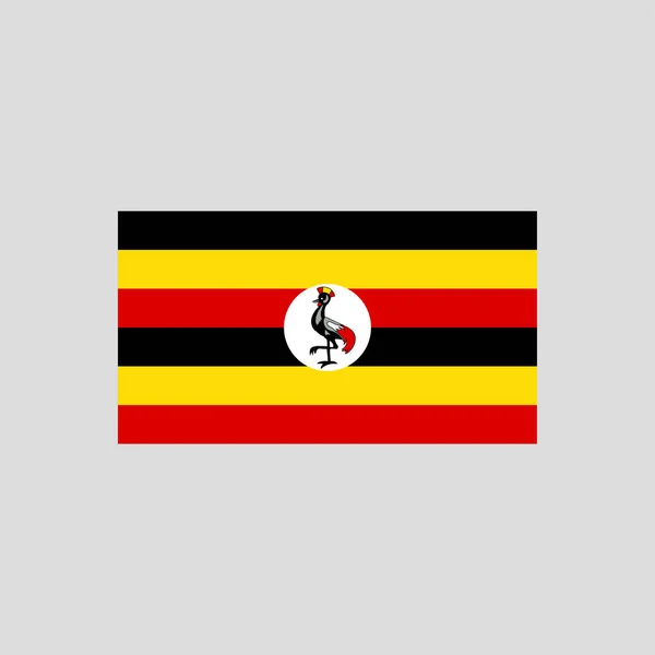 Flagga Uganda Färg Linje Element Vektorelement För Webbsida Mobilapp Promo — Stock vektor