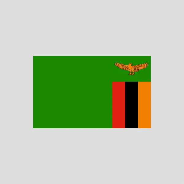 Elemento Línea Color Bandera Zambia Elemento Vectorial Para Página Web — Archivo Imágenes Vectoriales