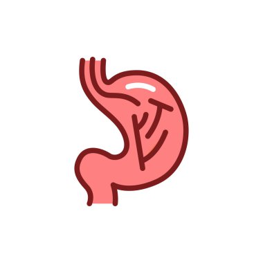 Endoskopi çizgisi simgesi. İzole vektör ögesi.