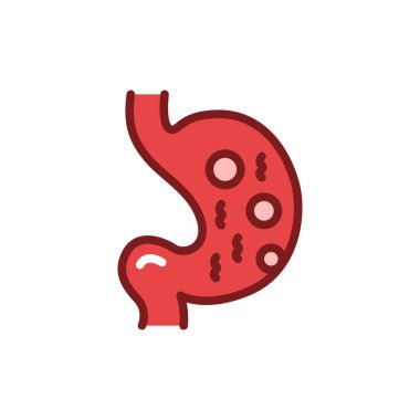 Osuruk çizgisi simgesi. İzole vektör ögesi.