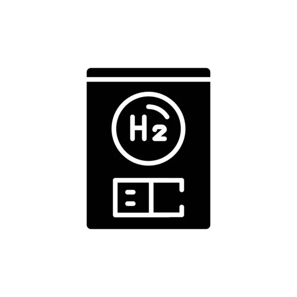 Boiler Color Line Icon Hydrogen Energy Isolated Vector Element — 图库矢量图片