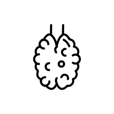 İnsan organı paratiroid bezi renk çizgisi ikonu. İzole vektör elementi. Web sayfası, mobil uygulama, tanıtım için resim çizelgesi