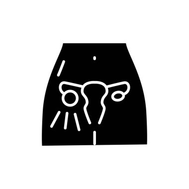 Polisistik yumurtalık sendromu renk çizgisi ikonu. İzole vektör elementi. Web sayfası, mobil uygulama, tanıtım için resim çizelgesi