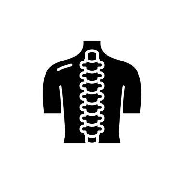 Omurga sağlıklı renk çizgisi ikonu. İzole vektör elementi. Web sayfası, mobil uygulama, tanıtım için resim çizelgesi