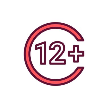 Yaş sınırı renk simgesi. Fizyoterapi, akupunktur..