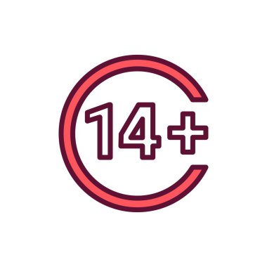 Yaş sınırı renk simgesi. Fizyoterapi, akupunktur..