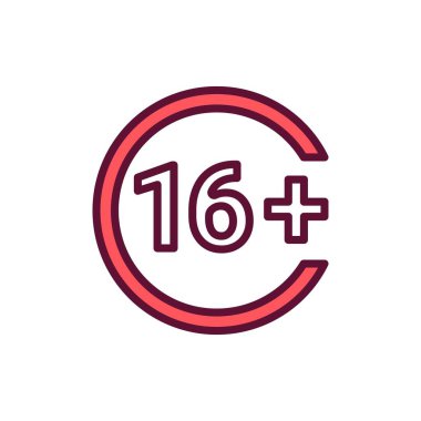 Yaş sınırı renk simgesi. Fizyoterapi, akupunktur..