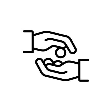 Zekât Müslümanlığı geleneğinin renk simgesi. İzole vektör ögesi.