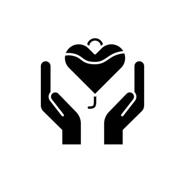 Blood Donor day line icon. Isolated vector element. 