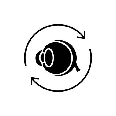 Göz nakli renk çizgisi simgesi. İzole vektör elementi. Web sayfası, mobil uygulama, tanıtım için resim çizelgesi