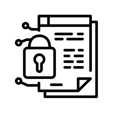 Smart contract line icon. Virtual money.