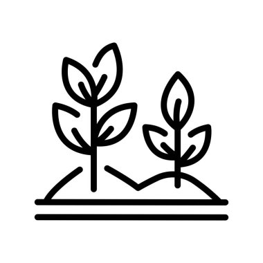 Growing plants color line icon. Garden service. Editable stroke.
