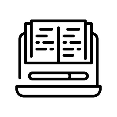 Online learning line icon. Self development